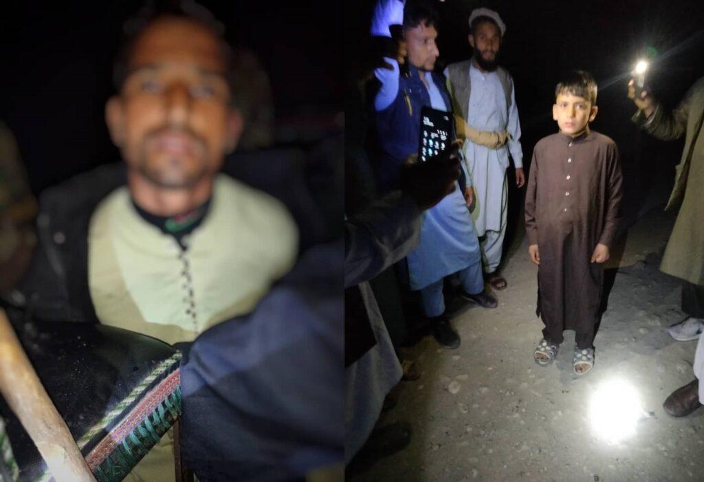 Child rescued from kidnappers; weapons seized in Nangarhar