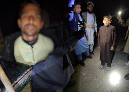 Child rescued from kidnappers; weapons seized in Nangarhar