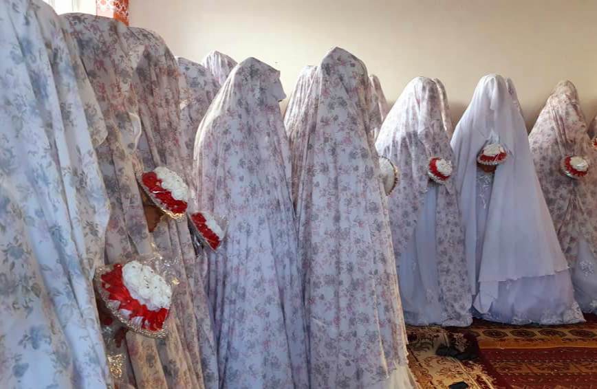 مراسم عروسی دسته‌جمعی ۴۰ زوج جوان در بامیان برگزار شد