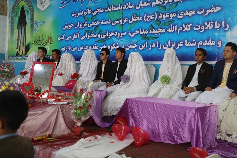 مراسم عروسی دسته‌جمعی ۱۱ زوج در کابل برگزار شد