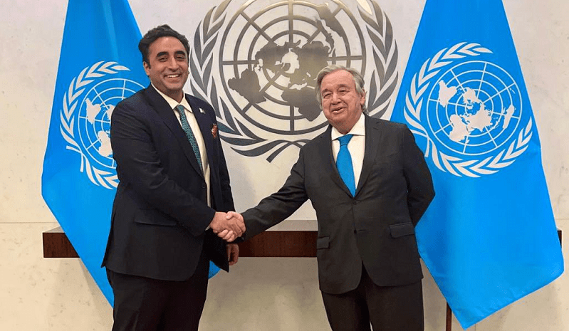 Guterres, Bhutto call for stability in Afghanistan.