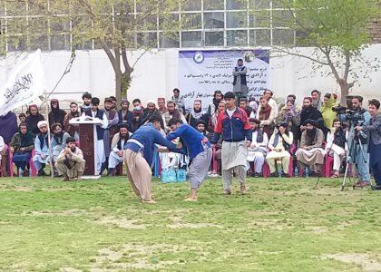 Spring wrestling completion gets underway in Baghlan