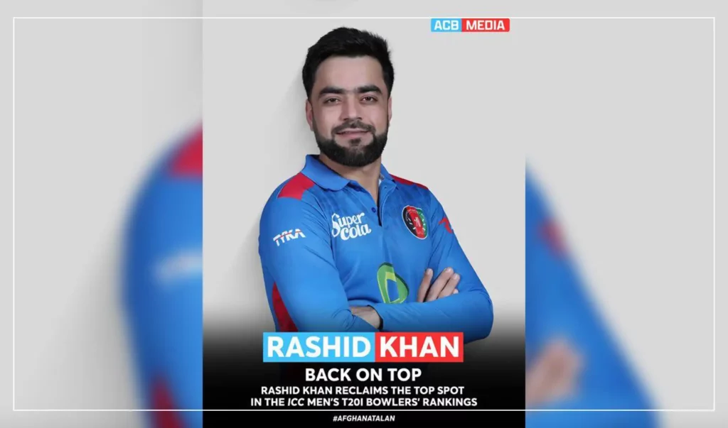 Rashid reclaims No 1 slot in T20I bowling rankings