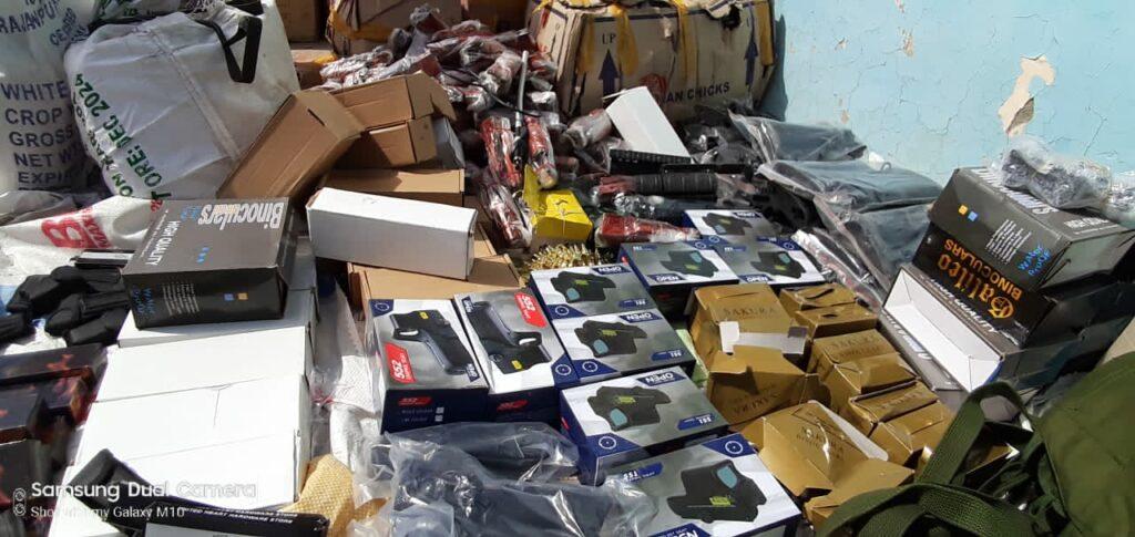 Military tools smuggled from Pakistan seized in Paktia