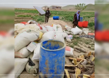 Crystal meth producing factory destroyed in Sar-i-Pul
