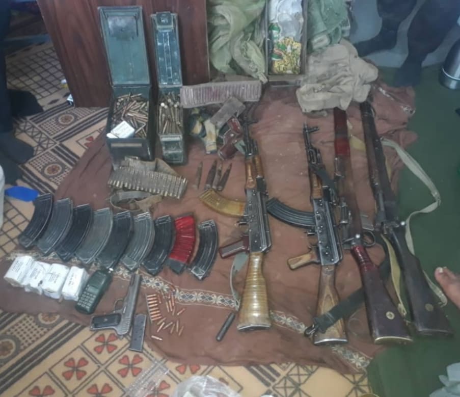 Weapons belonging to Alipur seized in Maidan Wardak