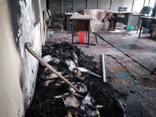 Middle school for boys set ablaze in Ghazni city