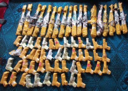 Scores of weapons seized in Balkh, Paktia operations