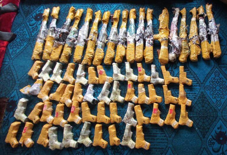 Scores of weapons seized in Balkh, Paktia operations