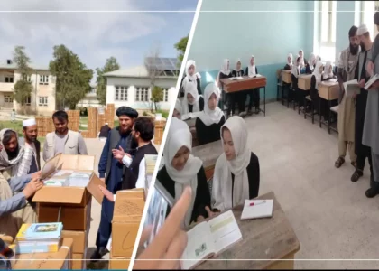 روند توزیع کتب جدید و کیت‌های درسی در مکاتب فاریاب آغاز شد
