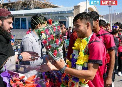 Afghanistan U-19 cricket team returns from UAE