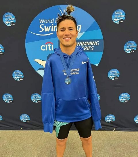 Afghan disabled swimmer wins gold medal in US