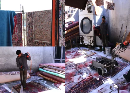 Carpet cleaning business blooms in Kabul as Eid approaches