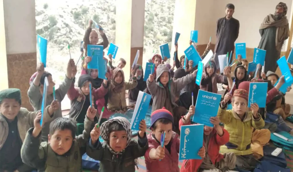 UNICEF provides stationary items to Laghman education dept