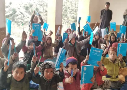 UNICEF provides stationary items to Laghman education dept