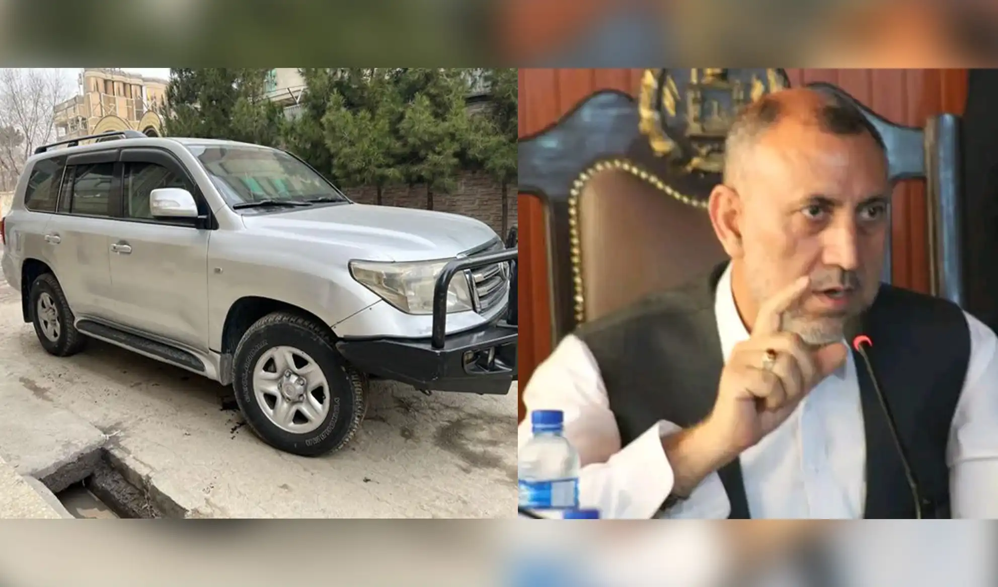 Ex-senator claims his armoured vehicle taken by armed men