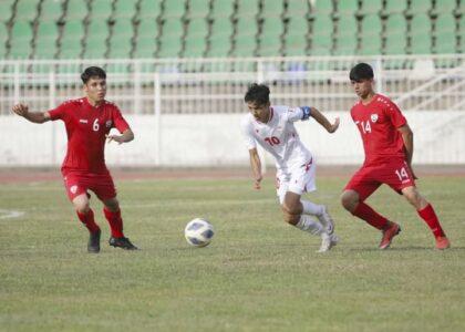 U-20 Championship: Afghanistan draw 1-1 against Tajikistan