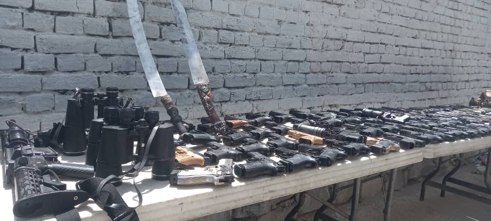Police recover 110 illegal weapons in Nangarhar  