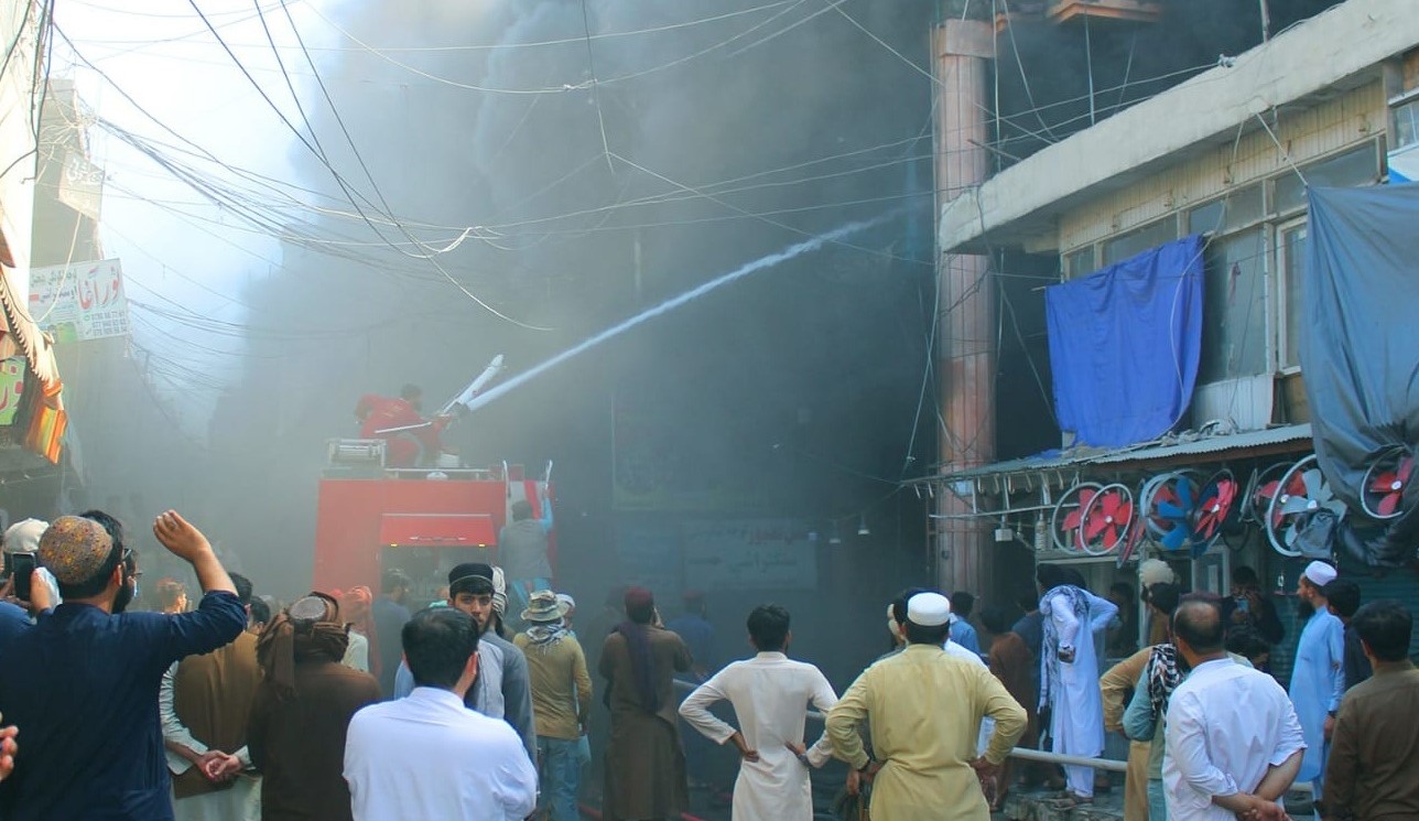 Jalalabad market fire inflicts millions of afs losses