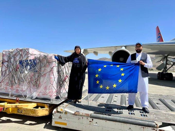 EU-donated 100 tons of medical supplies arrive in Kabul