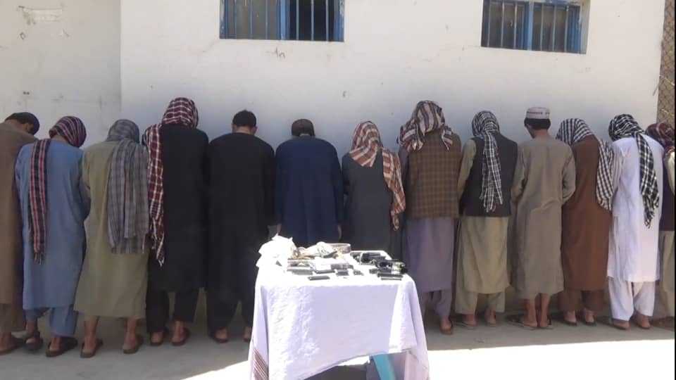 13 suspects detained on charges of robberies in Helmand