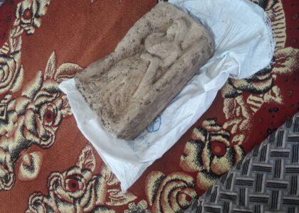 یک مجسمه‌ی سنگی در کاپیسا ‌کشف و به دست آمد