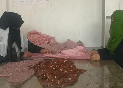 Baghlan seamstresses seek market for their products
