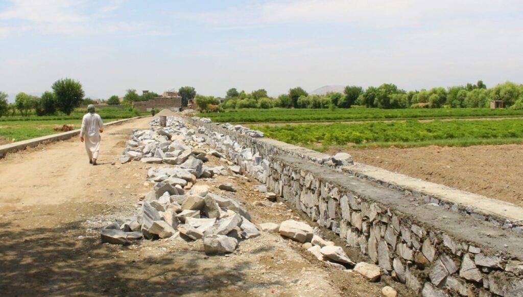 Work on concrete sub-road launched in Jalalabad