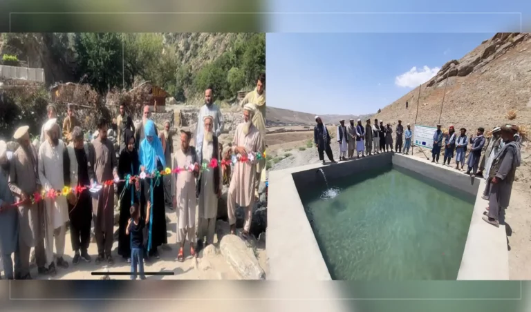 د نورستان په کامدېش کې د اوبو رسونې یوې شبکې چارې پیل شوې