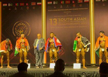 Afghan bodybuilders win 4 medals in South Asia C’ship