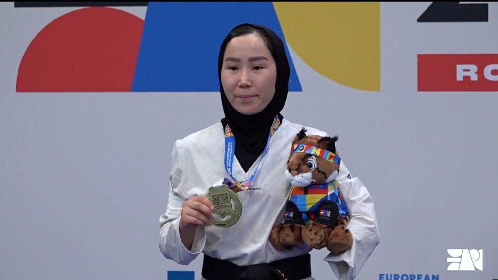 مسابقات پاراتکواندو؛ ورزشکار افغان ذکیه خدادادی قهرمان اروپا شد