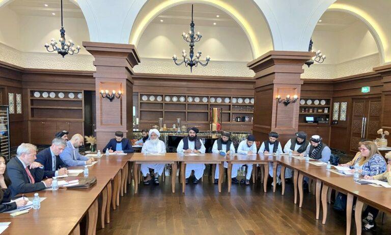 Muttaqi-led team meets several envoys in Doha