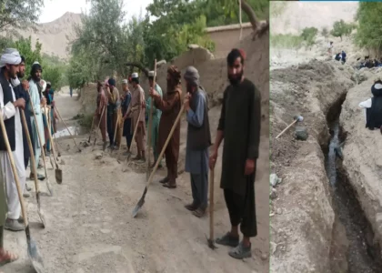Road graveled, canal cleaned in Uruzgan