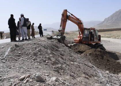 Damaged culverts on Kabul-Logar highway being repaired