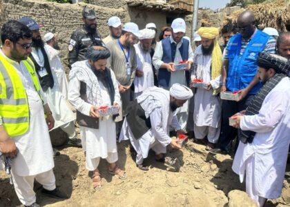 Houses for dozens of families being constructed in Laghman