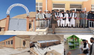 ساختمان یک مکتب دخترانه به ارزش ۲۲۵ هزار دالر در فاریاب ساخته شد
