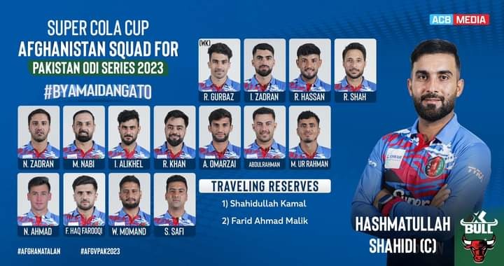 Afghanistan announce squad for ODI series against Pakistan