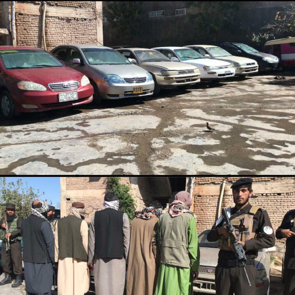 پنج تن به اتهام سرقت وسایط در هرات بازداشت شدند