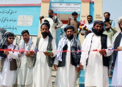 600,000 families get access to potable water in Nangarhar