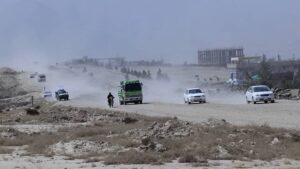 Kabul-Kandahar road repair work: Plumes of dust irk residents