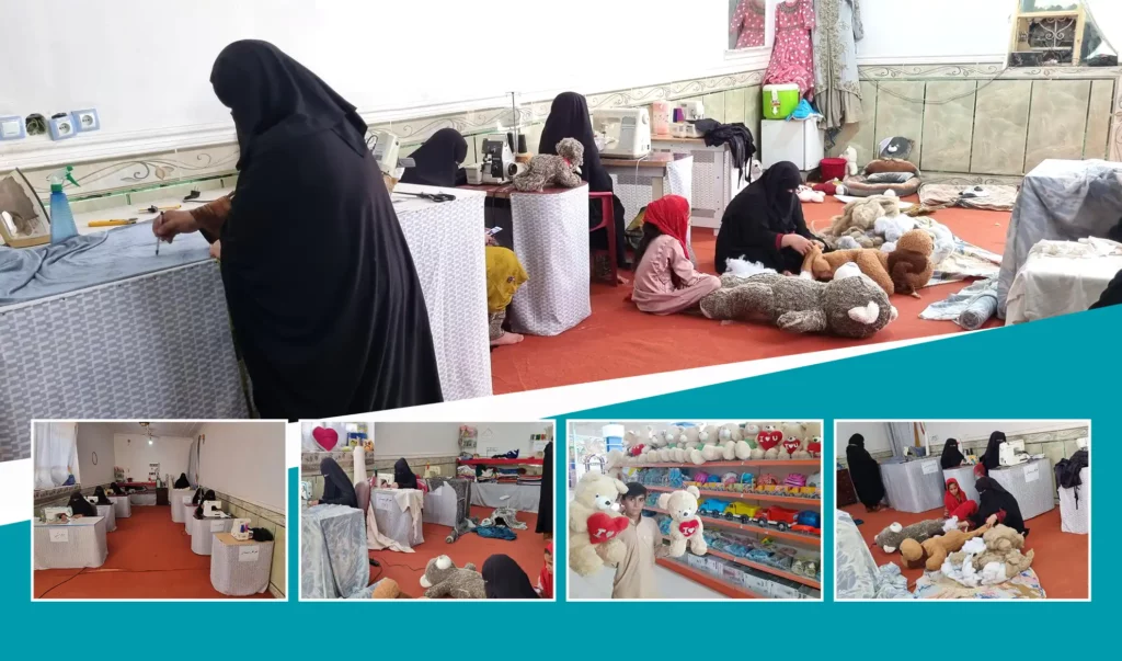 خانمی در نیمروز با سرمایه‌گذاری دو هزار افغانی کارگاه عروسک‌سازی ایجاد کرده‌است