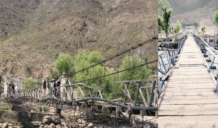د کونړ پېچ دره کې خلک په خپل شخصي لګښت یو پول جوړوي