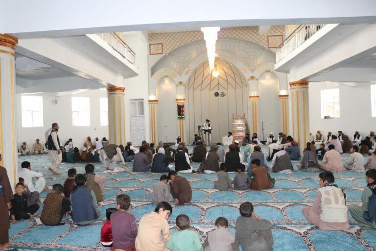 غزني کې د ۲۵۰ زره ډالرو په لګښت یو جامع جومات جوړ شو