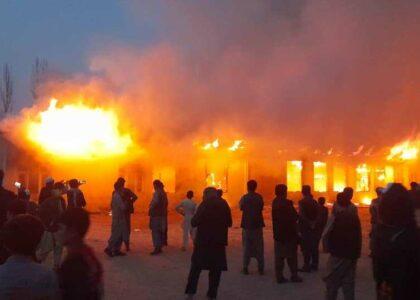 Faryab school gutted, fire cause yet to be ascertained