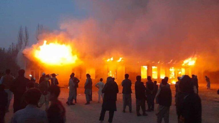 Faryab school gutted, fire cause yet to be ascertained