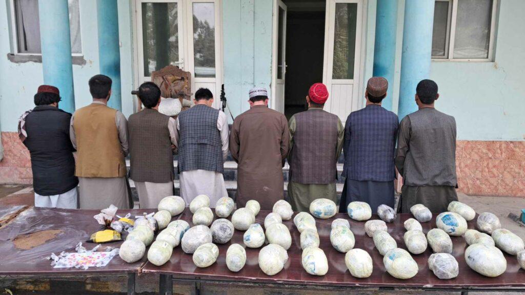 Over 100kg drugs seized, 8 suspects detained in Baghlan