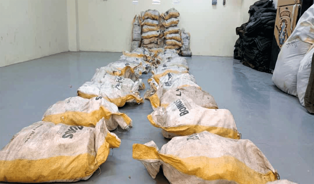 56 sacks of gunpowder captured in Nangarhar
