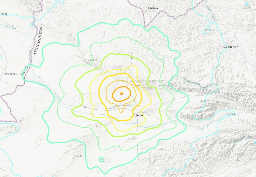 هرات او شاوخوا ولایتونو کې یو ځل بیا سخته زلزله وشوه