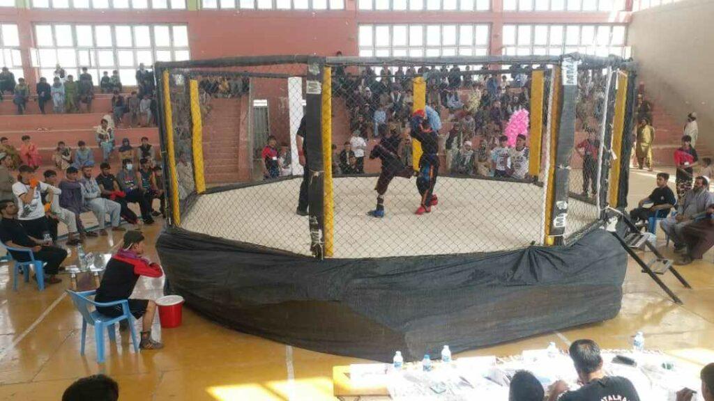 غزني کې د څلورو ولايتونو ورزشکارانو ترمنځ د قوت‌الرمي سيالۍ ترسره شوې