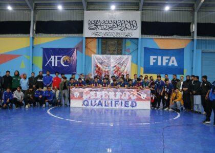 Afghan football team returns home after qualifying for Asia Cup